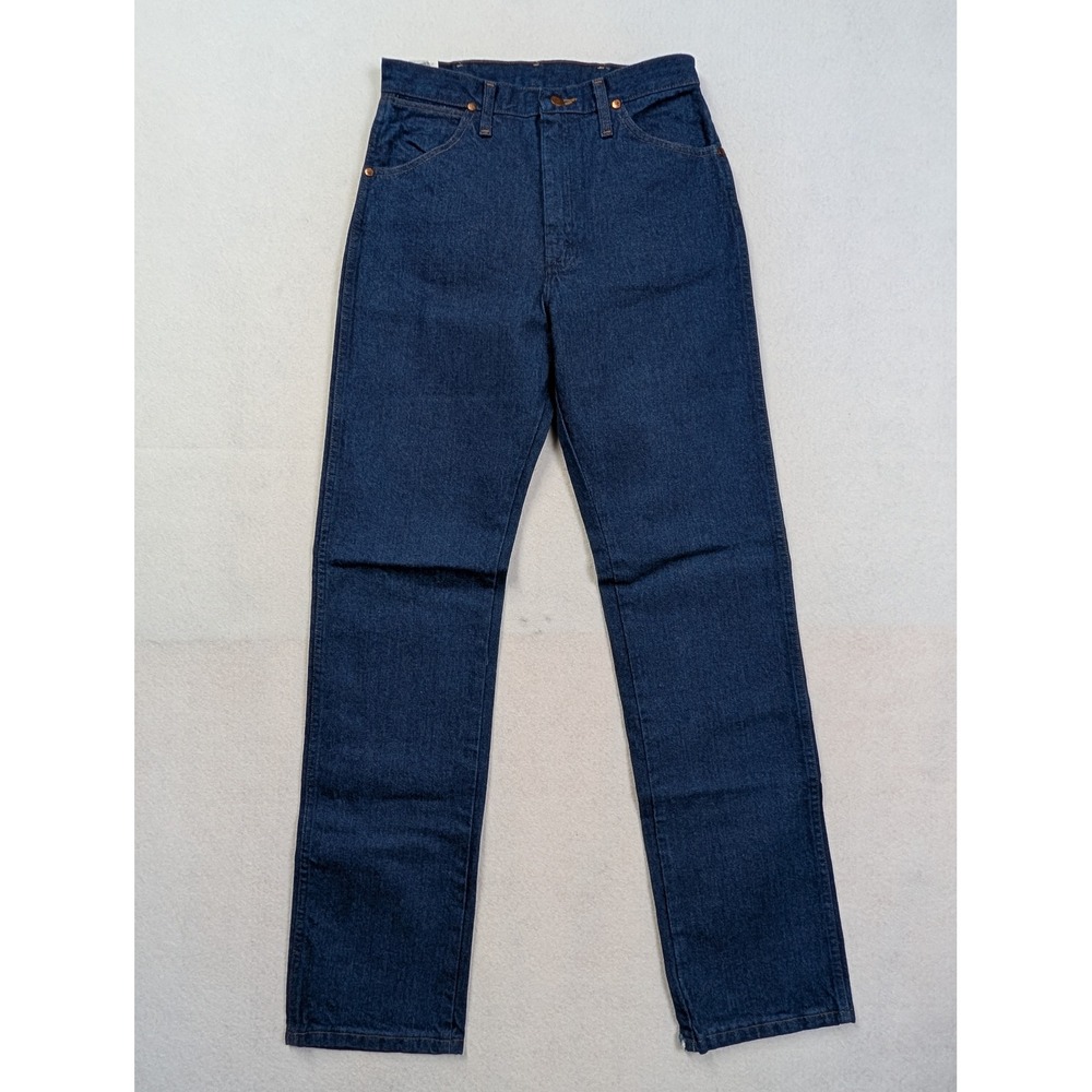 Wrangler Womens Cowboy Cut Slim Fit Jeans 9 x 34 High Rise Rigid Blue 14MWZG